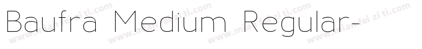 Baufra Medium Regular字体转换